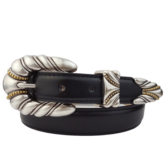 12th Tribe Siesta Black and Silver Belt Size M/LM/L